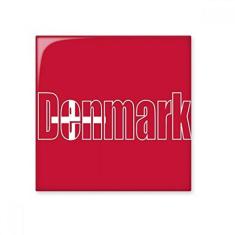 Imagem de Decalque brilhante de ejo de cerâmica com nome da bandeira da Dinamarca