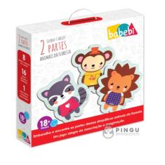 Imagem de Quebra cabeça Animais na Floresta-Babebi-Brinquedo Educativo