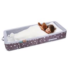 Imagem de Cama de viagem infantil Mooedcoe portátil dobrável com laterais