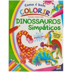 Imagem de Livro - Como é Bom Colorir! Dinossauros Simpáticos