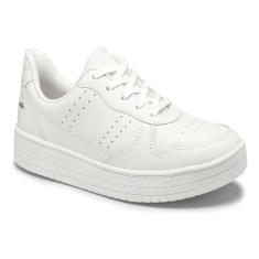 Imagem de Tênis Feminino Dakota Casual Conforto Flatform Branco Couro-Feminino