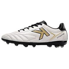 Imagem de KELME Chuteiras de futebol masculinas AG Soccer Turf Tênis esportivo juvenil para treinamento profissional ao ar livre, Branco, 39