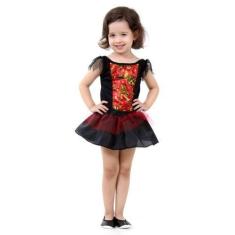 Imagem de Fantasia Bruxa Laila Vermelha Infantil Com Tutu - Sulamericana Fantasi