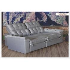 Imagem de Sofá Retrátil E Reclinável Isabelly 2,00M Suede Aveludado  - Estofados