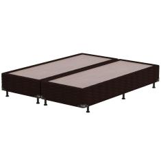 Imagem de Base Box Queen Size Probel Nevada com Revestimento em Tecido Poliéster 38x158x198cm - Marrom