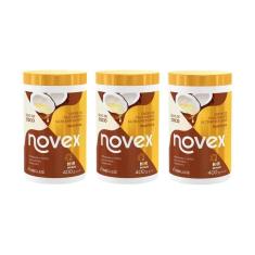 Imagem de Creme De Tratamento Novex 400G Oleo De Coco - Kit Com 3Un