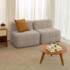 Imagem de sofá guldi popup com 2 módulos centrais linho cru