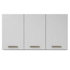 Imagem de Armário Aéreo São Luís 3 Portas Branco - Valdemóveis - Valdemoveis