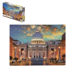 Imagem de Quebra Cabeça Basílica De São Pedro 500 Peças Puzzle Premium - Ggb