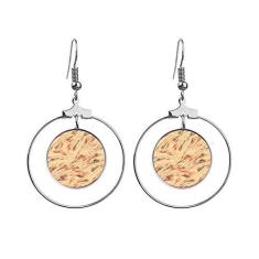 Imagem de Brincos de grafite natureza japonesa pendentes argola joia círculo gota