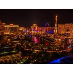 Imagem de Papel De Parede Cidade Prédios Las Vegas 3D Ncd242