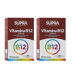 Imagem de Kit 2 Supra Vitamina B12 60 Cápsulas - Herbamed
