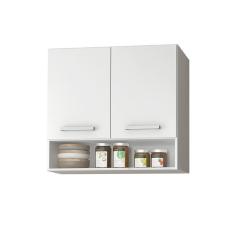 Imagem de Armario aereo para cozinha 2 portas E 1 nicho branco benin