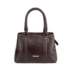 Imagem de Bolsa de mão em couro liso Melina Feminina-Feminino