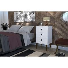 Imagem de Mesa De Cabeceira Madri 3 Gavetas  - Jalmac