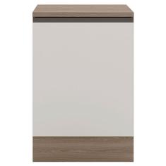 Imagem de Balcão de Cozinha 58cm Etna Carvalho OAK Off White - Poliman