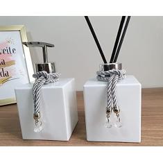 Imagem de Kit Aromatizador Lavabo Sabonete Líquido Pingente Cubo Luxo