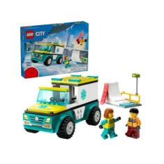 Imagem de Lego City Ambulância De Emergência E Snowboarder  - 60403 79 Peças