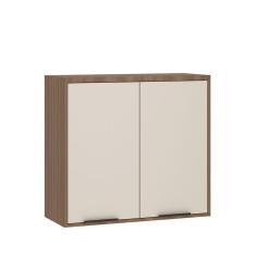 Imagem de Armário Aéreo De Cozinha 80cm 2 Portas Aspen Luciane Móveis Vanilla/beige