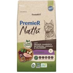 Imagem de Ração Seca PremieR Nattú Mandioca para Gatos Castrados - 7,5 Kg