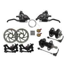 Imagem de Kit Freio A Disco Bicicleta 29 Bike 26 Cubo Aço Rapid Fire - Paco