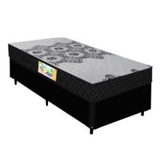 Imagem de Cama Box Solteiro Colchão Espuma D33 Firme Duo 88x188x60cm 100kg por p