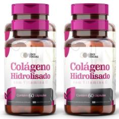 Imagem de Colágeno Hidrolisado C/ Vitamina C - 60 Cáps Kit Com 4 Potes - Lider V