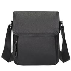 Imagem de Bolsa de ombro masculina de couro legítimo, pequena bolsa mensageiro para homens, bolsa tiracolo para homens, bolsa de viagem, a
