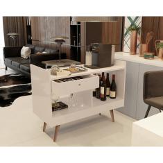 Imagem de Aparador Buffet Retrô Pés Palito e divisor de ambientes JB 4064 cor Perola - Comprar Moveis Em Casa