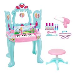 Imagem de Penteadeira Infantil Sonho de Princesa com Piano e Acessorios dm Toys DMT6844