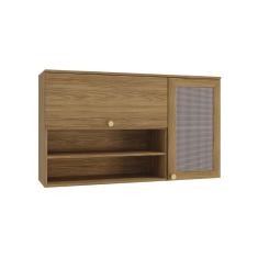 Imagem de Armário Aéreo Botanic 120cm 2 Portas (1 Porta Com Tela) M635 Kappesberg