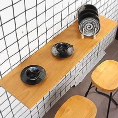 Imagem de Mesa de jantar dobrável montada na parede, mesas de folhas rebatíveis para espaços pequenos | Dobrável mesa de parede dobrável para cozinha, mesa de jantar bancada de computador, design mode