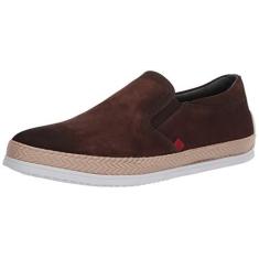 Imagem de MARC JOSEPH NEW YORK Barco masculino de couro luxuoso com detalhe de corda veneziana, Nobuck marrom, 7