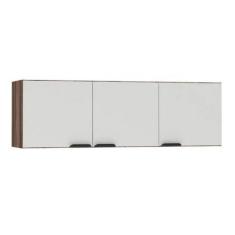 Imagem de Armário Aéreo De Cozinha Tamarindo E Branco Em Madeira Montado 144cm F