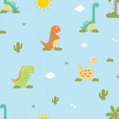 Imagem de Papel de Parede Infantil Dinossauro Baby 2 2,70x0,57m