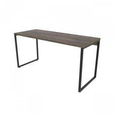 Imagem de Conjunto Home Office Industrial 3 Peças 1 Escrivaninha 1 Estante e 1 Gaveteiro Kuadra Compace Carvalho Dark