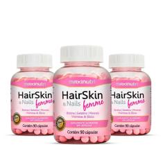 Imagem de Kit 3 Hairskin Femme Biotina E Minerais 90 Caps Maxinutri
