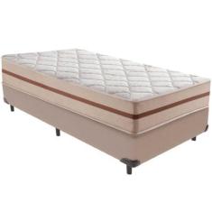 Imagem de Cama Box e Colchão Classic 26 cm Molas ensacadas Solteiro Anjos,  BEGE