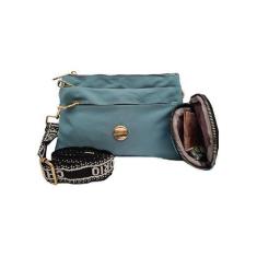 Imagem de Bolsa transversal feminina leve com vários bolsos externos - Miss Dong