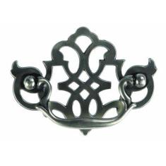 Imagem de Hickory Hardware P329-ST puxador de calço de armário de casa senhorial de 8 cm, pedra prata