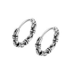 Imagem de Brinco Masculino Argola Corrente Rock - Par