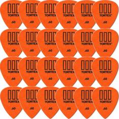 Imagem de Palheta Dunlop Tortex TIII 0.60mm (Laranja) Para Guitarra - Kit Com 24 Unidades