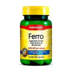 Imagem de Ferro 100% IDR com 60 Cápsulas Maxinutri