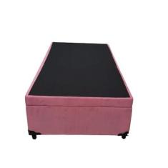 Imagem de Cama Box Baú Solteirão King Blindado Suede Rosé 203X96X44 Cm