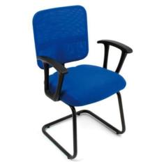 Imagem de Poltrona Secretária Base Fixa Em S Linha Tela Mesh - Design Office