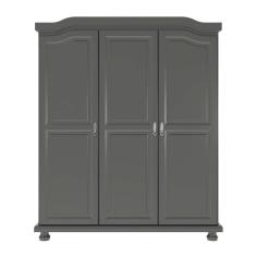 Imagem de Guarda-Roupa Casal Bastian 3 pt Cinza