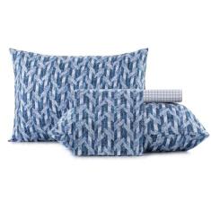 Imagem de Jogo de Cama Altenburg Belong 4 Peças Queen Azul