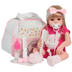 Imagem de Boneca Reborn Realista Corpo 100% Vinil Siliconado Loira - Cegonha Reb