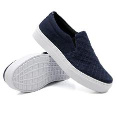 Imagem de Tênis Dk Uze Shoes Slip On Jeans em Matelasse Leve Calce Facil Feminino-Feminino