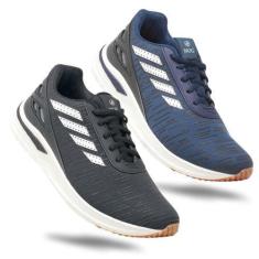 Imagem de Kit 2 Pares Tênis Masculino Esportivo Para Academia Caminhada - Nog, P